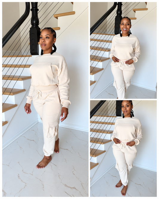 YA Waffle Texture Two-Piece Set
