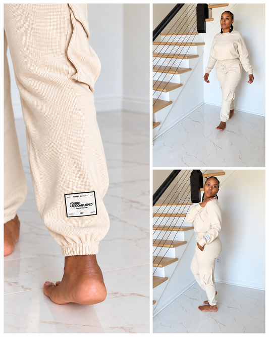 YA Waffle Texture Two-Piece Set